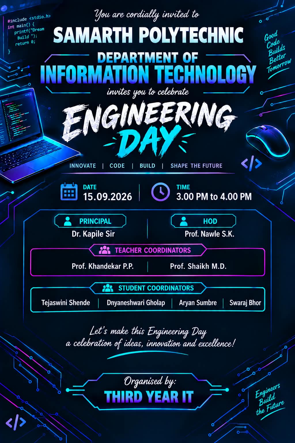 Engineering Day Invitation